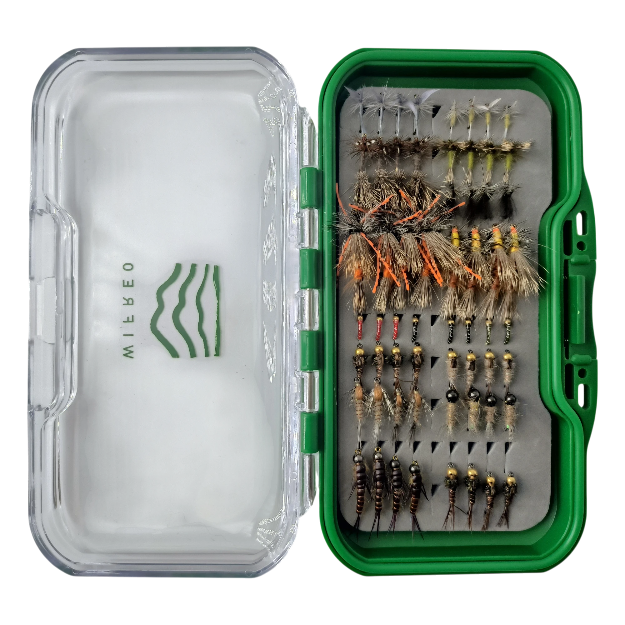 Wifreo custom slit foam fly box with OEM logo printing