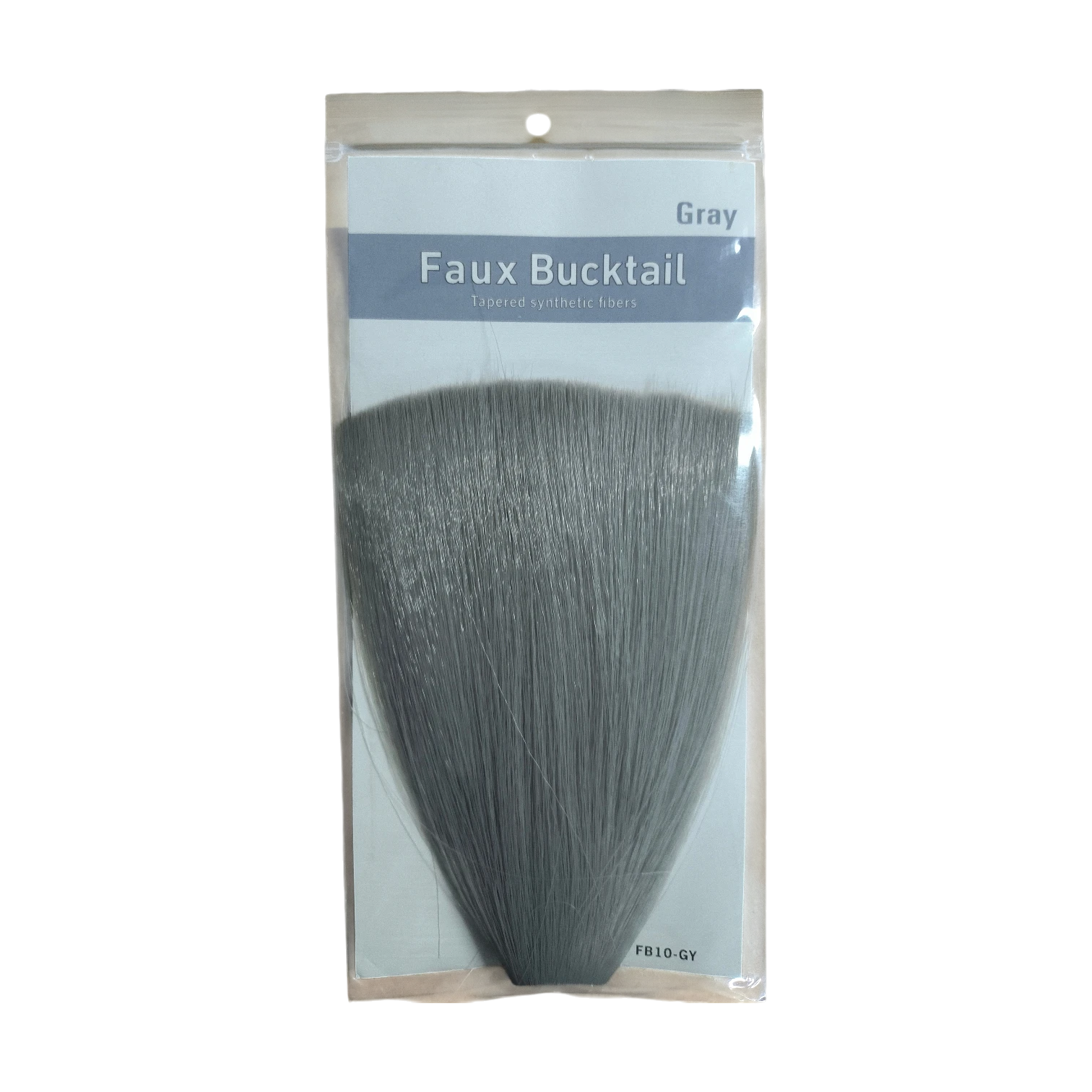 Wifreo Faux Bucktail Gray - Premium Tapered Synthetic Fibers
