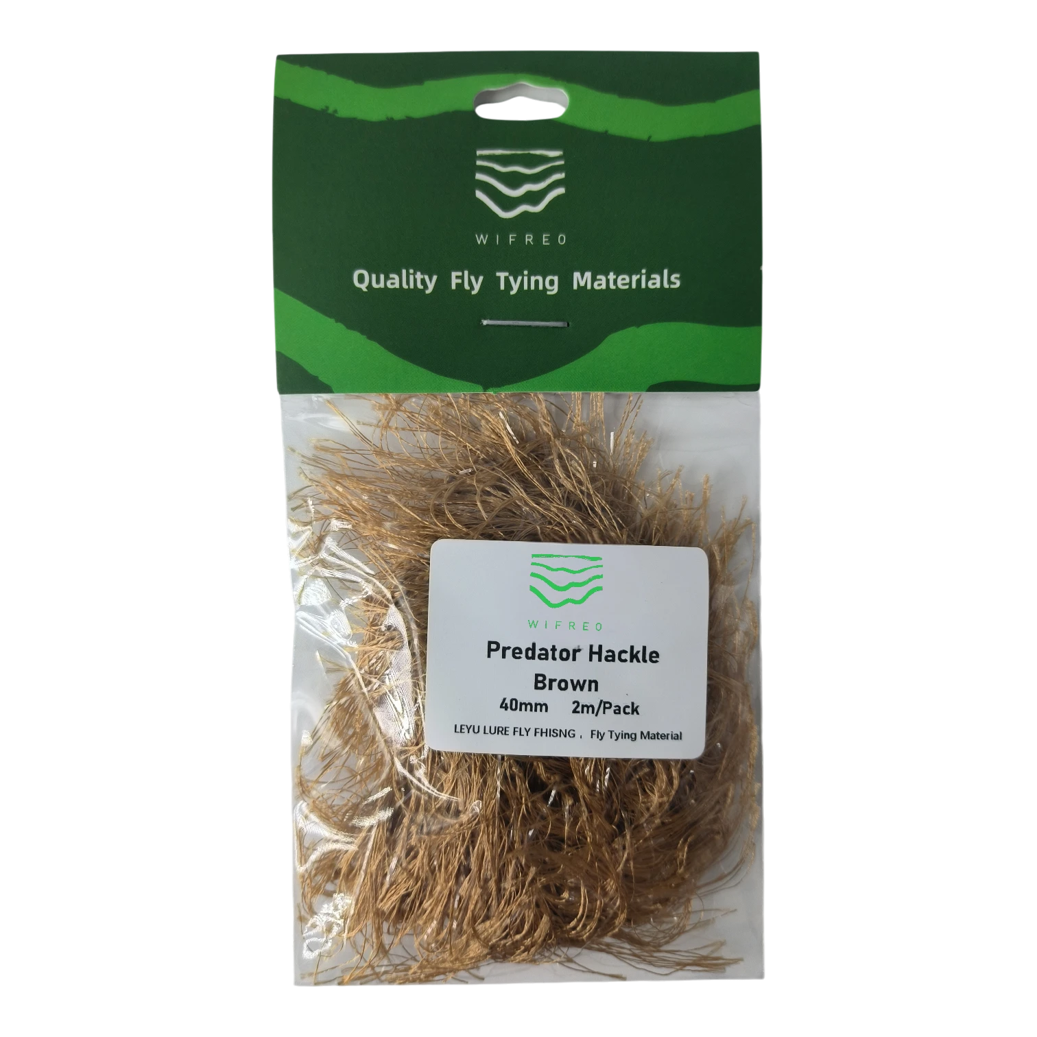 Wifreo Predator Hackle Brown - Retail Ready Fly Tying Packaging